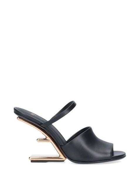 black fendi heels|fendi shoes black and white.